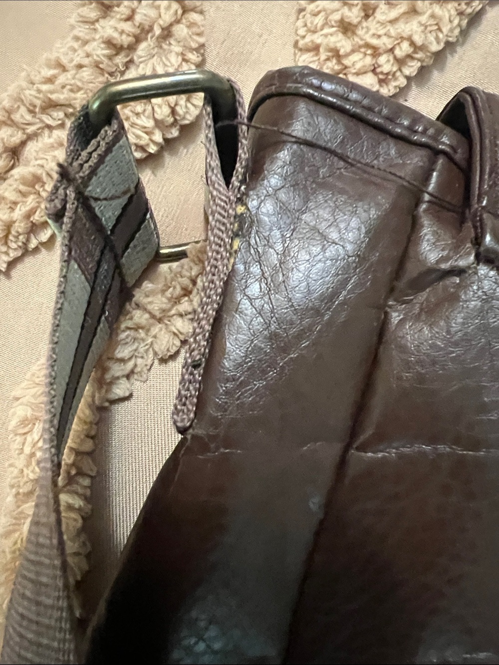 Star Wars Dark Brown Messenger Bag with Light Blue Striped Strap - Picture 7 of 8